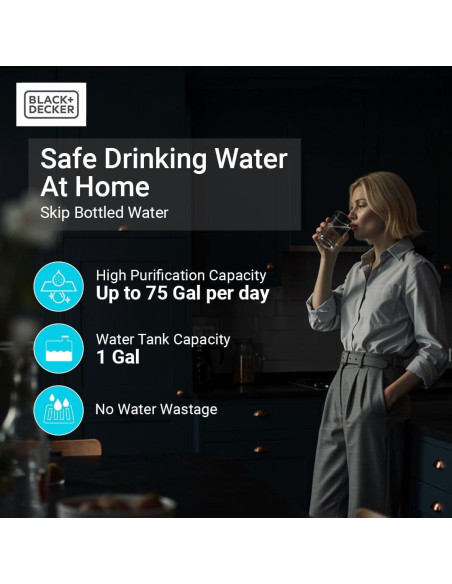 Filtrador de Agua Black+Decker BXWF121003US RO+UV 5 Etapas