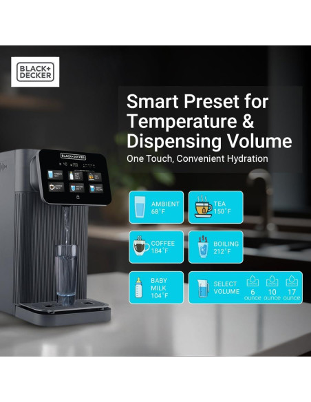 Filtrador de Agua Black+Decker BXWF121003US RO+UV 5 Etapas