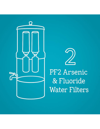 Filtro de Agua Nispira Premium para Flúor y Arsénico - 6 Unidades