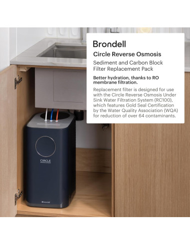 Filtro de Membrana de Agua Brondell RF-40 para Ósmosis Inversa