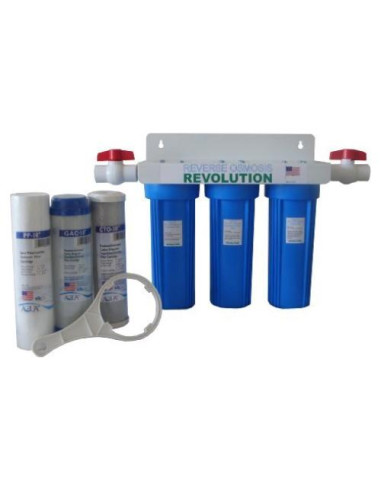 Sistema de Filtración de Agua 3 Etapas Revolución WHF-34V2