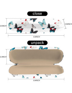 Estuche para Gafas Dureza Protectora Cuero PU con Paño 2