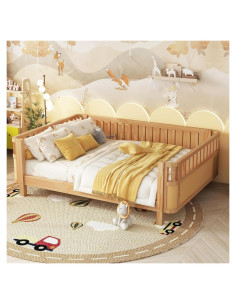 Cama Montessori Completa Aurnienofus con Barandillas Desmontables