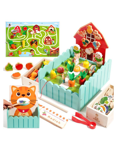 Juguetes Montessori de Granja INIFEIDALA para Niños 2-7 Años