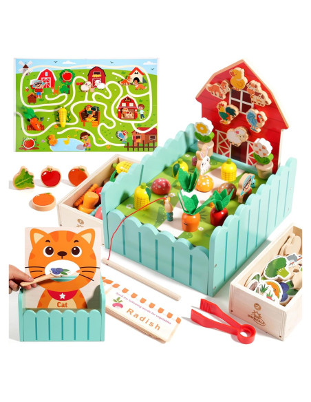 Juguetes Montessori de Granja INIFEIDALA para Niños 2-7 Años