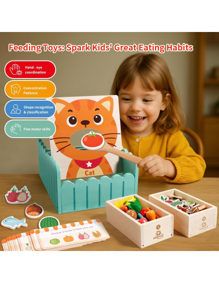 Juguetes Montessori de Granja INIFEIDALA para Niños 2-7 Años