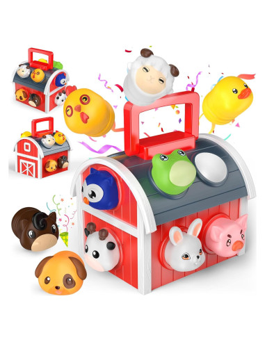 Juguetes Montessori de Animales de Granja SnapGlowz - 10 Piezas