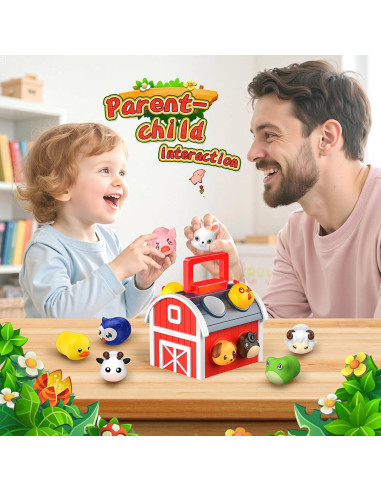 Juguetes Montessori de Animales de Granja SnapGlowz - 10 Piezas