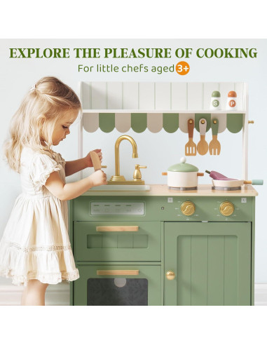 Cocina de Juguete de Madera ROBOTIME para Niños 3+ Años