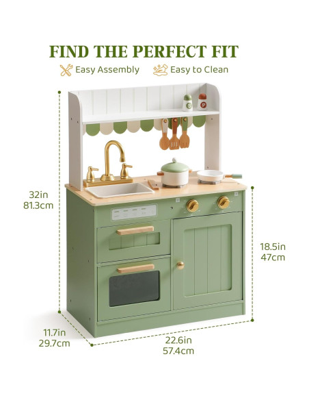 Cocina de Juguete de Madera ROBOTIME para Niños 3+ Años