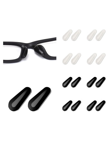 Almohadillas Adhesivas para Gafas SooGree 8 Pares Silicona