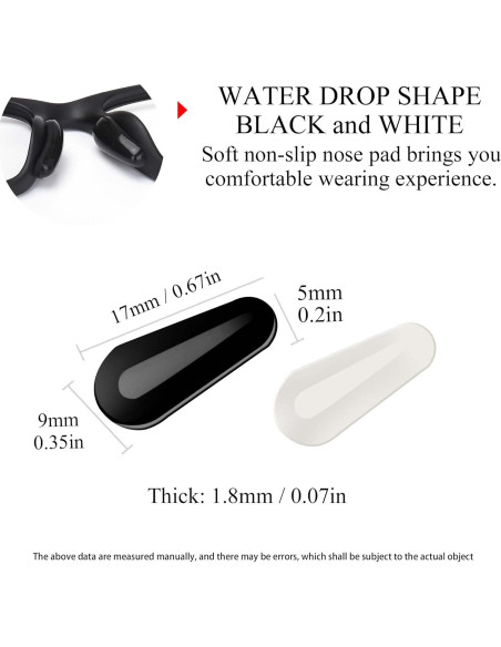 Almohadillas Adhesivas para Gafas SooGree 8 Pares Silicona