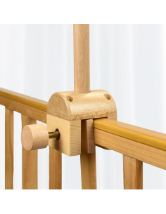 Brazo Móvil para Cuna HLEEDUO 71 cm Rotatorio 360 Madera 2