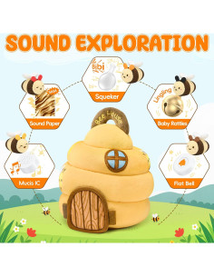 Juguete Colmena Infantil LanBeby con 5 Abejas Sensoriales 2