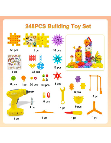 Set de Juguetes de Construcción STEM 248PCS Besiciwiin