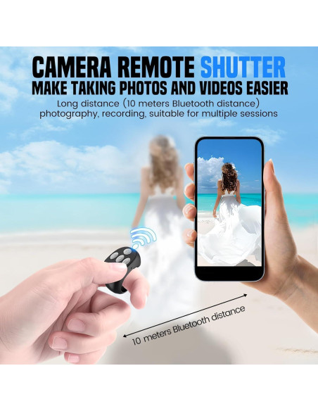 Control Remoto Inalámbrico Bluetooth AULCTR 2026 Negro