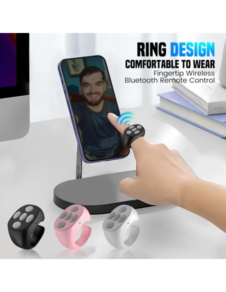 Control Remoto Inalámbrico Bluetooth AULCTR 2026 Negro