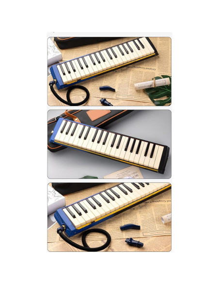 Melodica de aire Aoaoyyphdfg2mx0 con 37 teclas y accesorios