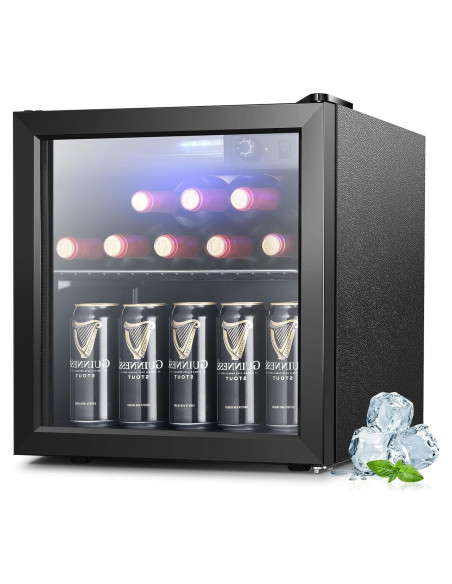 Refrigerador de Bebidas Joy Pebble 36.9L con Puerta de Vidrio