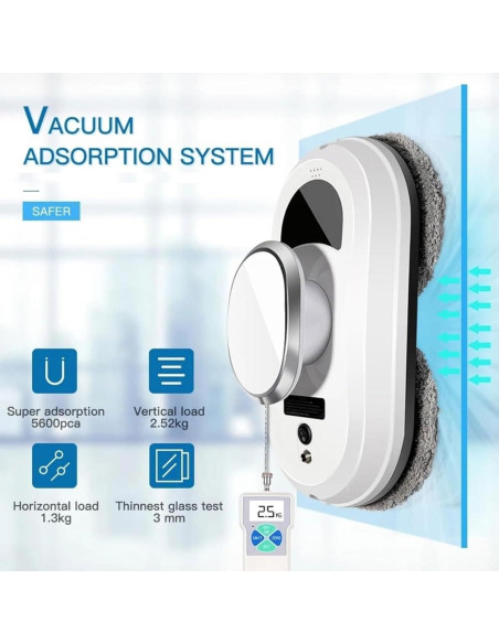 Limpiador de Ventanas Robot Genérico 2800Pa Control Remoto