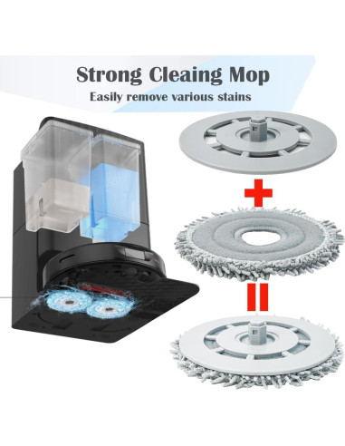 Almohadillas de Mopa Reemplazo YTALAND para Roborock Qrevo