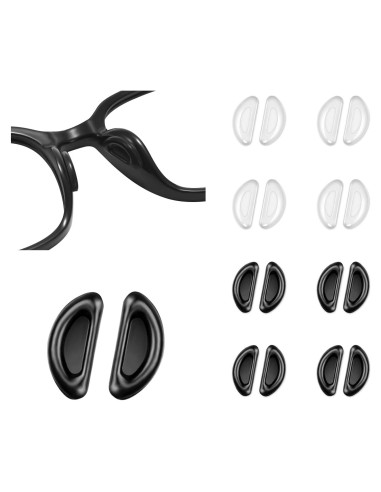 Almohadillas Adhesivas para Gafas SooGree 8 Pares Silicona