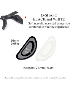 Almohadillas Adhesivas para Gafas SooGree 8 Pares Silicona 2