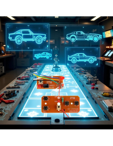 Kit de Control Remoto Bidireccional Jowxsx 2 Piezas 27MHz