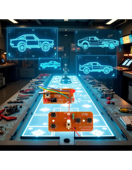 Kit de Control Remoto Bidireccional Jowxsx 2 Piezas 27MHz