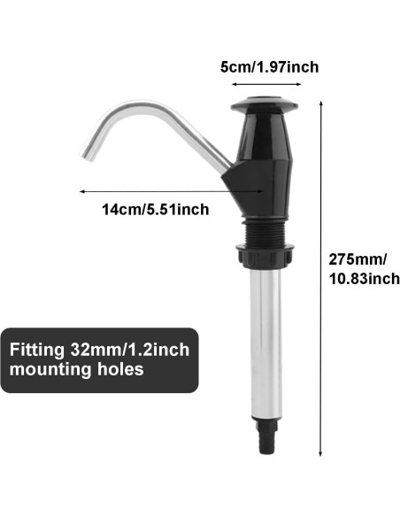 Bomba de Agua Manual Reicyfang para Fregadero de Caravana