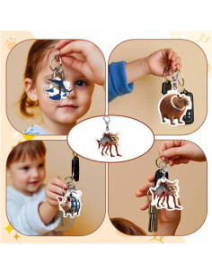 24 Llavero de Peluche Mitológico IA - Animales Divertidos 2-3" 2