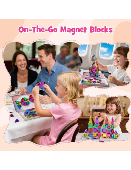 Juego de Azulejos Magnéticos Portátiles WMXDU 42PCS 3+ Años