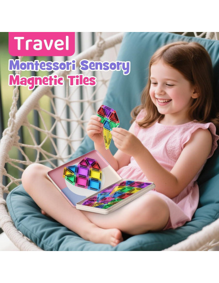 Juego de Azulejos Magnéticos Portátiles WMXDU 42PCS 3+ Años