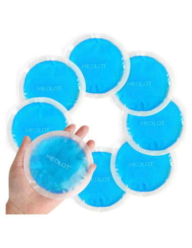 Pack de Hielo Reutilizable LotFancy - 8 Paquetes de Gel 10.8 cm
