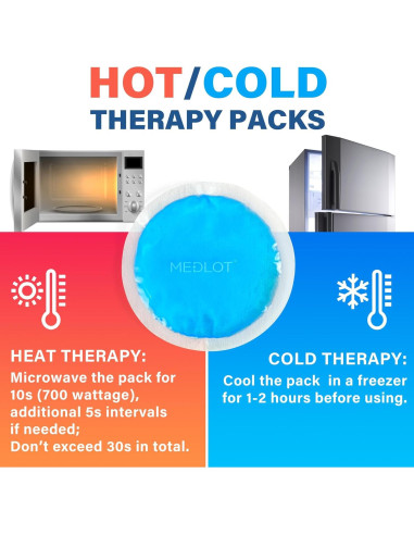 Pack de Hielo Reutilizable LotFancy - 8 Paquetes de Gel 10.8 cm