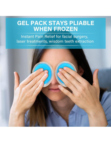 Pack de Hielo Reutilizable LotFancy - 8 Paquetes de Gel 10.8 cm