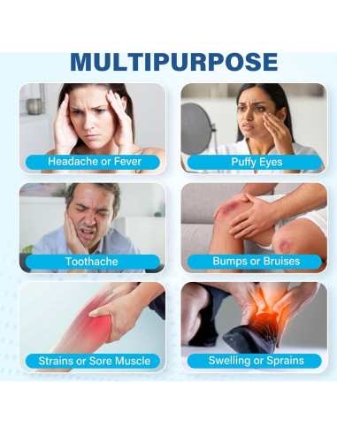 Pack de Hielo Reutilizable LotFancy - 8 Paquetes de Gel 10.8 cm