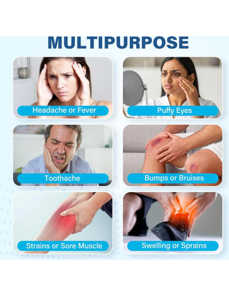 Pack de Hielo Reutilizable LotFancy - 8 Paquetes de Gel 10.8 cm