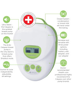 Extractor de Leche Eléctrico Ardo Calypso-To-Go Doble 64 Configuraciones 2