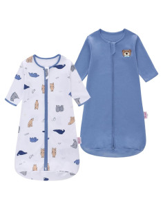 Saco de Dormir para Bebés 100% Algodón Manga Larga 12-18 Meses