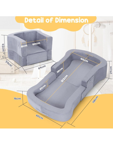 Cama de Viaje Plegable Whiffee para Niños hasta 101.6 cm