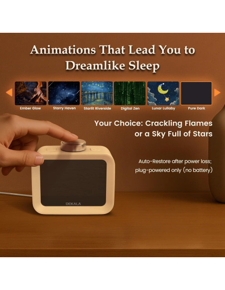 Dekala AuraDot Máquina de Sonido Blanco con Monitor de Temperatura