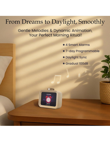 Dekala AuraDot Máquina de Sonido Blanco con Monitor de Temperatura