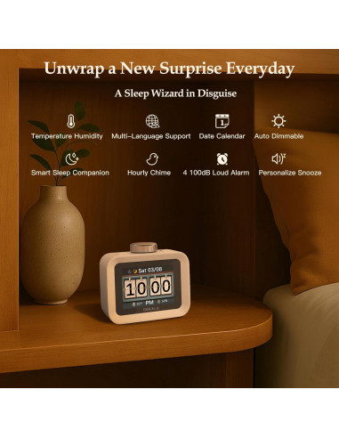 Dekala AuraDot Máquina de Sonido Blanco con Monitor de Temperatura