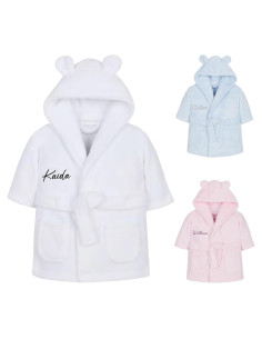 Bata de Franela Personalizada para Bebés y Niños BUGMKCS