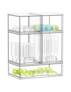 Organizador de Botellas SpaceAid Acrílico Transparente 5 Piezas