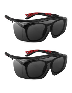 Gafas de Seguridad Envolventes UV 100% - Paquete de 2