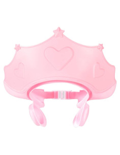 Gorro de Ducha Ajustable para Bebé Silicona TPE Rosa