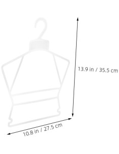 Conjunto de 20 Perchas Infantiles Homoyoyo Plástico Blanco 2