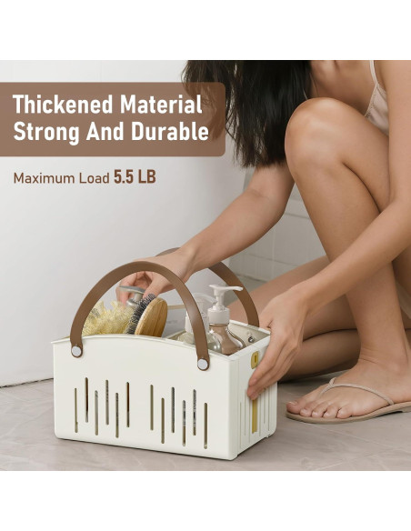 Cesta de Ducha Plegable Delamu con Asa Antideslizante 27.94x18.03cm